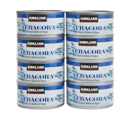 Kirkland Signature Atún Albacora en agua 8P/198G