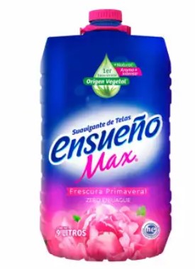 Suavizante de Telas Ensueño Frescura Primaveral 9 L - K