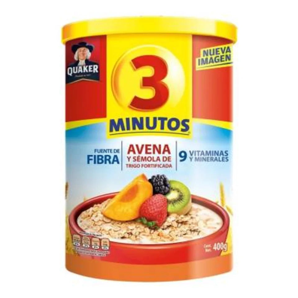 Caja avena Quaker 3 Minutos 400G/36P - SCG