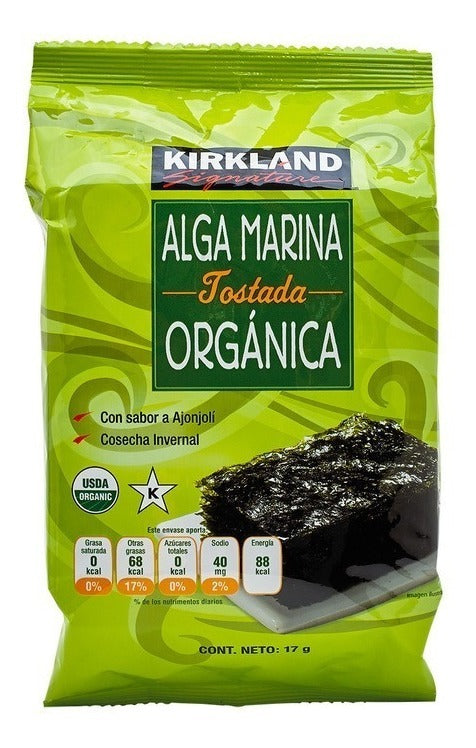 Alga Marina Kirkland Signature Orgánica Tostada 10P