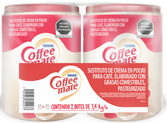 Coffe Mate Sustituto de Crema en Polvo 2 pzas de 1.4 kg