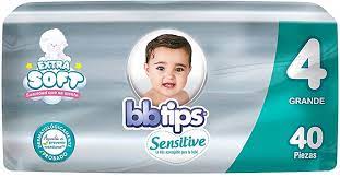 Caja de pañales Chicolastic Bebe Tips talla grande E4 4C/40P