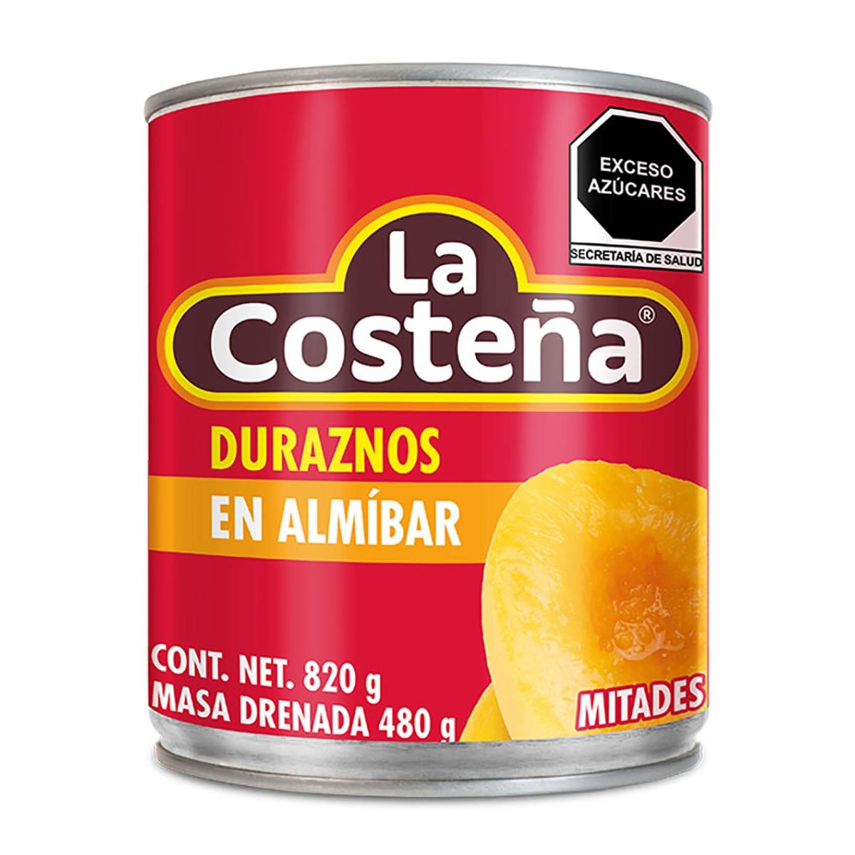 Caja Duraznos en Mitades 820G/12P - SCG