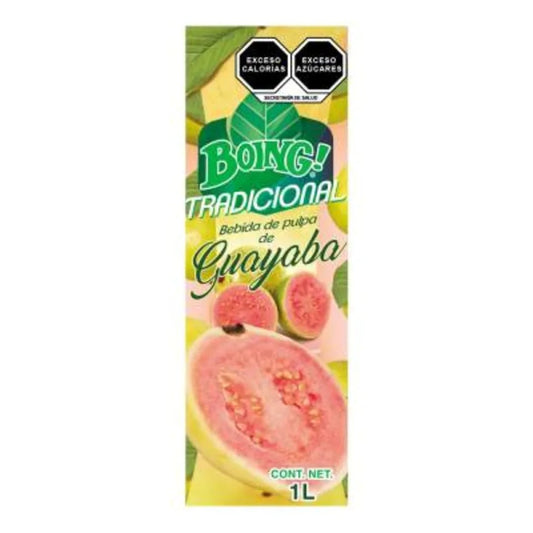Caja bebida Boing guayaba 1L/12P