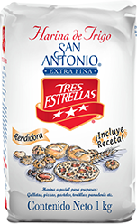 Medio Paquete Harina de Trigo Tres Estrellas 1K/5P