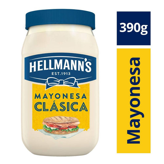 Caja Mayonesa Hellmans clasica 390G/12P - SCG