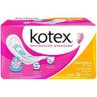 Caja toalla femenina Kotex clásica anatómica S/A 12C/10P/70018