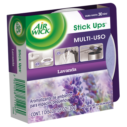 Caja aromatizante Air Wick stick ups lavanda de 30 ml con 12 piezas - Reckitt Benckiser-Aromatizantes-Reckitt Benckiser-MayoreoTotal