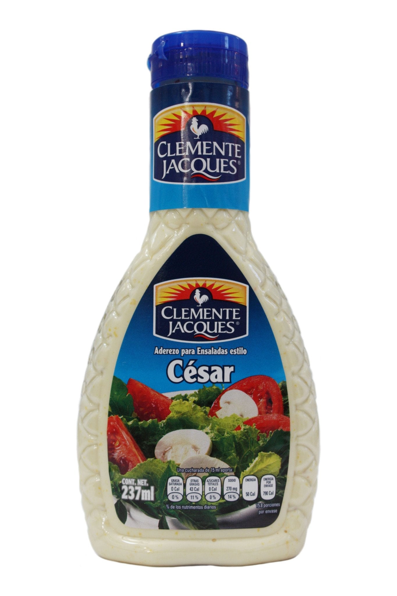 Caja de aderezo césar de Clemente Jacques en 12 botellas de 237 ml - Sabormex-Aderezos-Sabormex-MayoreoTotal
