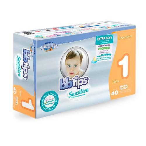 Caja de pañales Chicolastic Bebe Tips recién nacido en 4 paquetes de 40 pañales - PI Mabe-Pañales-PI Mabe-MayoreoTotal