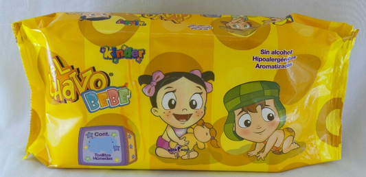Caja de toallas húmedas Kinder El Chavo en 24 paquetes con 40 toallas - Uline-Toallas húmedas-Uline-MayoreoTotal