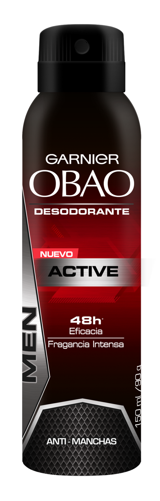Caja Desodorante Obao Spray Hombre Active de 150 ml con 12 piezas - Garnier-Desodorantes-Garnier-MayoreoTotal