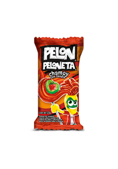 Caja Dulce Macizo Paleta Peloneta Chamoy con 18 bolsas de 18 piezas - Hersheys-Dulce Enchilado-Hersheys-MayoreoTotal