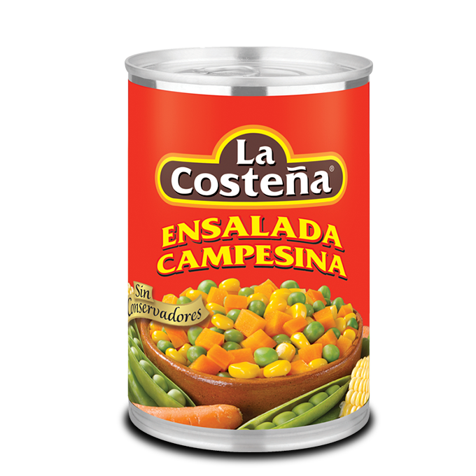 Caja Ensalada Campesina de 410 grs con 24 piezas - La Costeña-Enlatados-La Costeña-MayoreoTotal