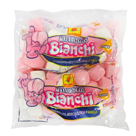 Caja Malvavisco La Rosa Bianchi Bombon Mediano en 15 bolsas de 400gr - LaRosa-Malvavisco-LaRosa-MayoreoTotal
