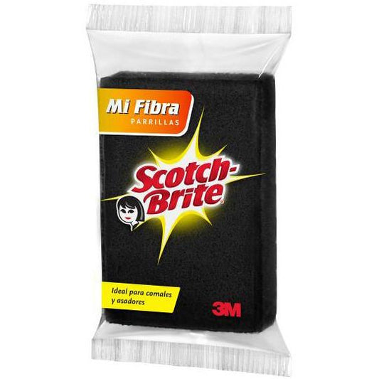 Caja Mi fibra Negra Parrilla Scoth Brite de 48 piezas - 3M-Jarceria-3M-MayoreoTotal