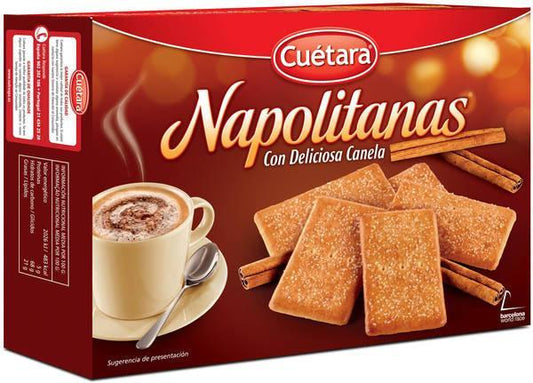 Caja Napolitana Cuetara de 450 grs con 20 paquetes - Cuetara-Galletas-Cuetara-MayoreoTotal