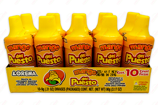 Caja Paleta Caramelo Del Puesto Mango en 24 paquetes de 10 piezas Lorena - Hersheys-Dulce Macizo-Hersheys-MayoreoTotal