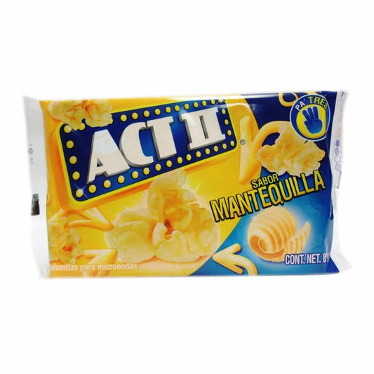 Caja Palomitas Act II Mantequilla Extra de 80 grs en 14 piezas con 6 exhibidores - Conagra Foods-Botanas-Conagra-MayoreoTotal