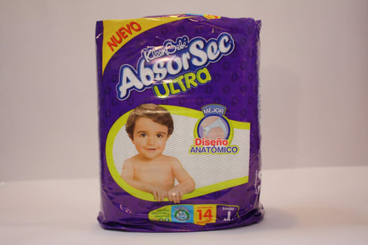 Caja Pañal Absorsec Ultra Jumbo con 14 piezas en 6 paquetes - Kimberly Clark-Pañales-Kimberly Clark-MayoreoTotal