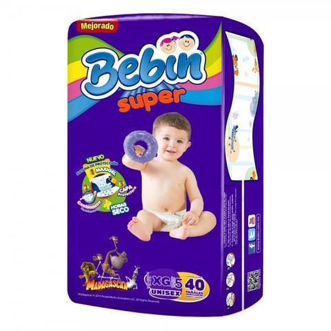 Caja pañal Bebin Super talla XXGrande en 4 paquetes de 40 piezas - Lambi-Pañales-Lambi-MayoreoTotal