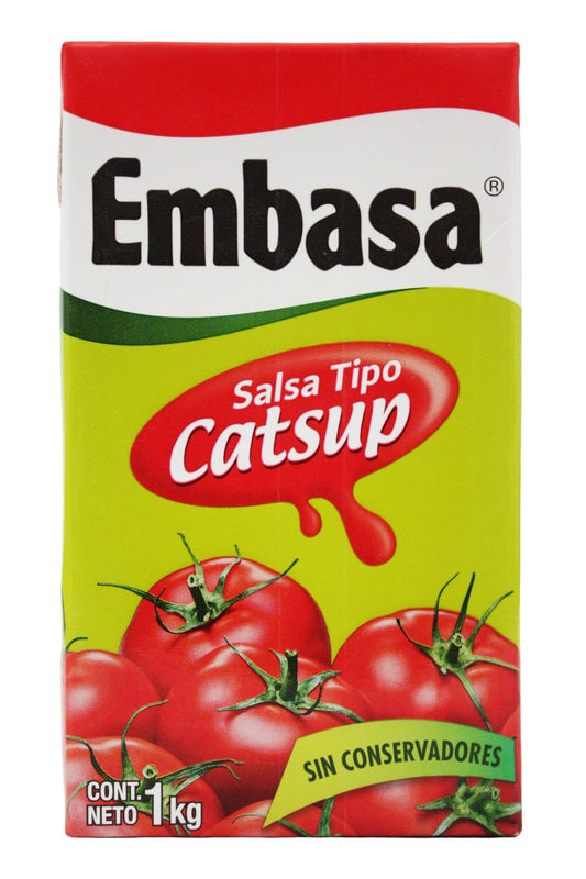 Caja Salsa Catsup Embasa del Fuerte de 1kg con 12 piezas - Herdez-Castup & Mostaza-Herdez-MayoreoTotal
