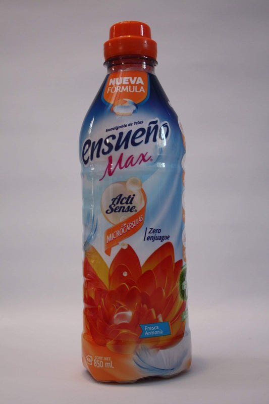 Caja Suavizante Ensueño Max Enjuague Fresca Armoní­a de 850 ml con 12 botellas - Alen del Norte-Suavizantes-Alen-7501025414207C-MayoreoTotal