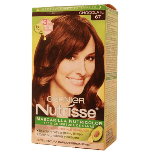 Caja Tinte Nutrisse Chocolate Intenso 6.7 con 12 piezas - Garnier-Tintes-Garnier-MayoreoTotal