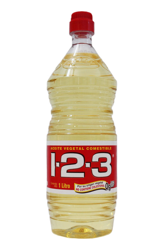 Media caja aceite 1-2-3 de 1 litro en 6 botellas - Fábrica de Jabón La Corona-Aceites-La Corona-MayoreoTotal