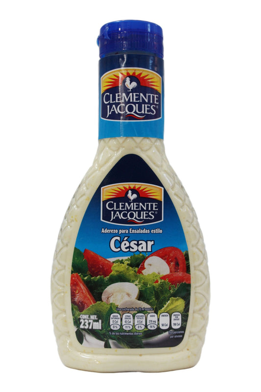 Media caja aderezo césar Clemente Jacques de 237 ml en 6 botellas - Sabormex-Aderezos-Sabormex-MayoreoTotal