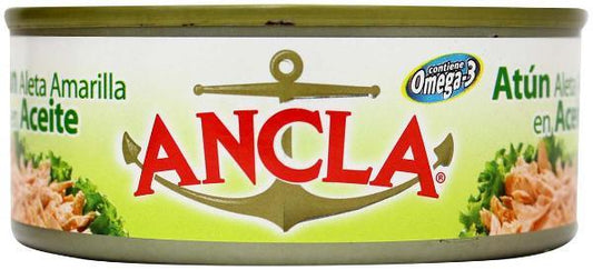 Media caja atún en aceite Ancla de 140 grs en 24 latas - Grupo Marindustrias-Atún y Sardina-Marindustrias-MayoreoTotal