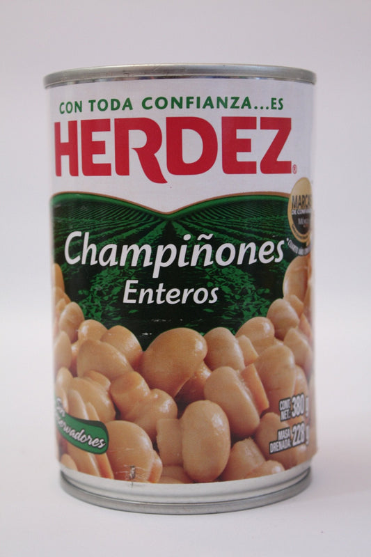 Media Caja Champiñón Entero de 380 grs con 12 latas - Herdez-Enlatados-Herdez-7501003123138-MayoreoTotal