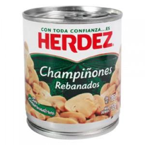 Media Caja Champiñon Rebanado de 186 grs con 12 piezas - Herdez-Enlatados-Herdez-MayoreoTotal