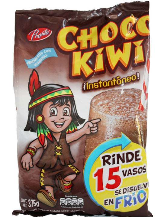 Media Caja Chocolate Choco Kiwi Polvo de 375 grs en 12 bolsas - Con Alimentos-Chocolates-Con Alimentos-MayoreoTotal