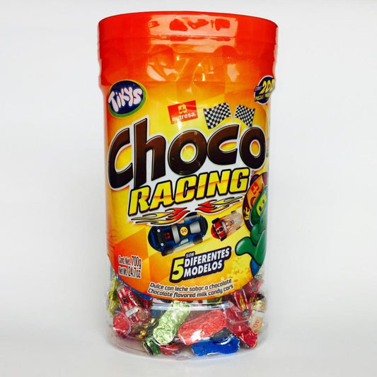 Media Caja Chocolates Choco Racing con 5 exhibidores de 200 piezas - Nutresa-Chocolates-Nutresa-MayoreoTotal