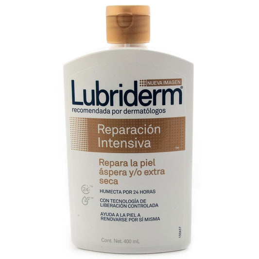 Media Caja Crema Lubriderm Reparacion Intensiva de 400 ml con 6 Piezas - Jonhson & Johnson-Cremas Corporales y Faciales-Johnson & Johnson-MayoreoTotal
