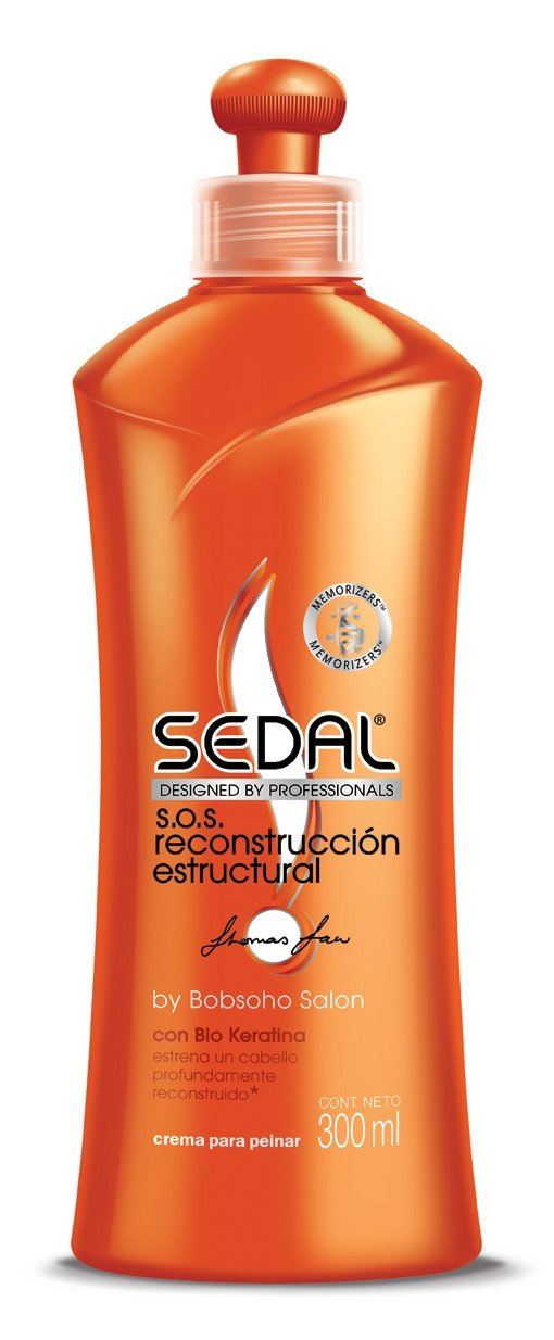 Media Caja Crema Para Peinar Sedal SOS Reconstruccion de 300 ml con 6 Piezas - Unilever-Shampoo-Unilever-MayoreoTotal