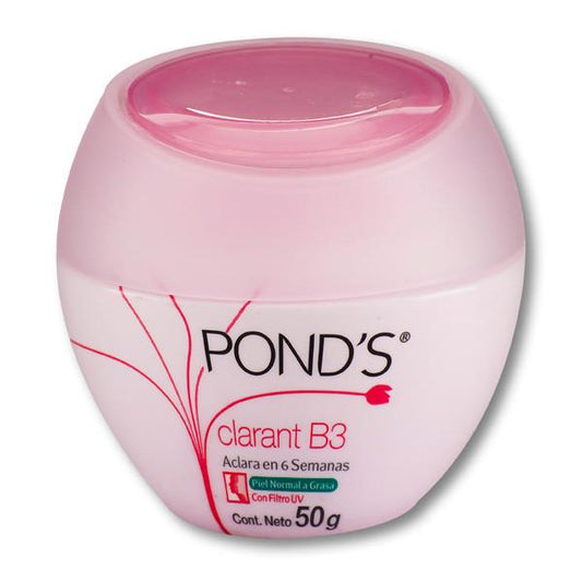 Media Caja Crema Ponds Clarant B3 Normal a Seca de 50 grs con 12 piezas - Unilever-Cremas Corporales y Faciales-Unilever-MayoreoTotal