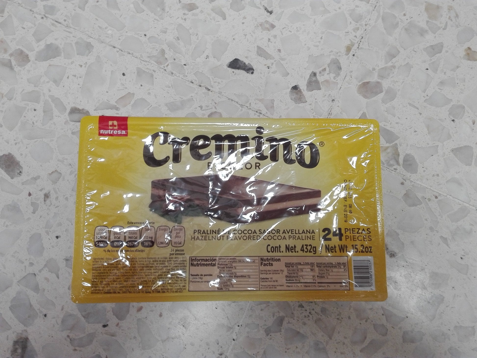 Media Caja Cremino Bicolor Nutresa en 8 paquetes de 24 piezas - Nutresa-Chocolates-Nutresa-MayoreoTotal