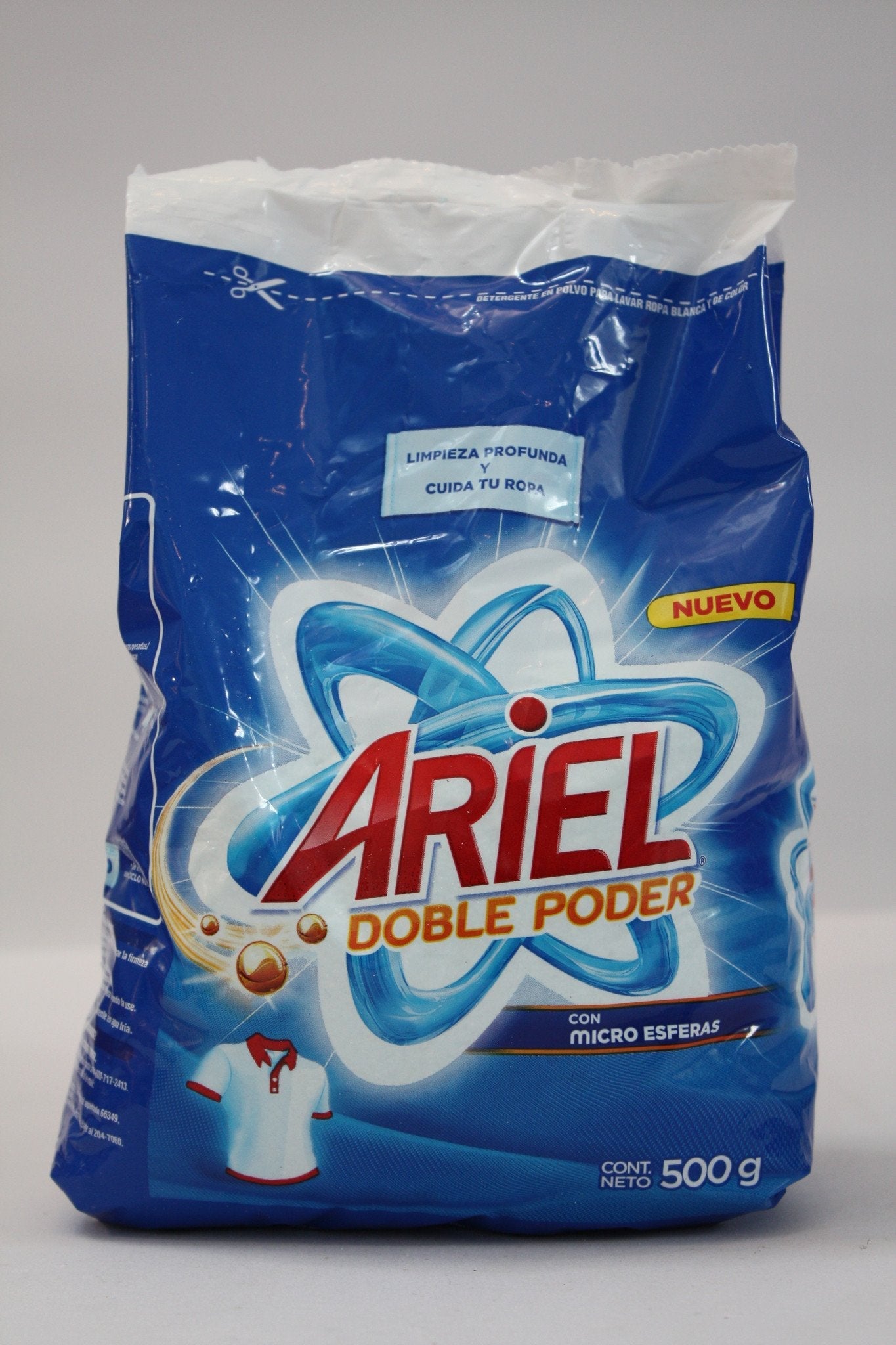 Media Caja Detergente Ariel de 500 grs con 9 piezas - Procter & Gamble-Detergentes-Procter & Gamble-7501007455730-MayoreoTotal