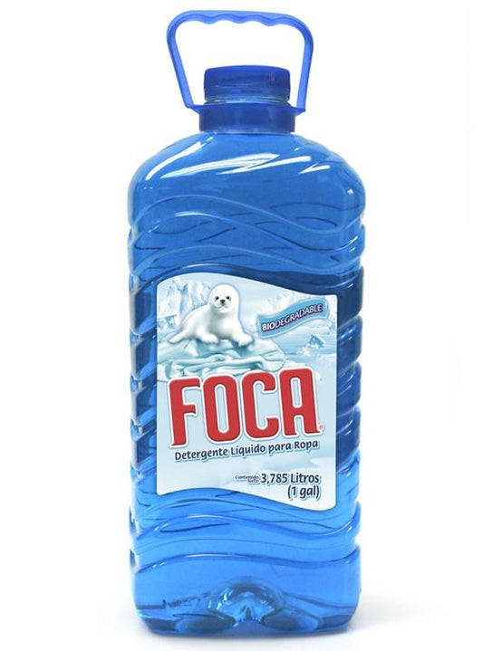 Media Caja Detergente Liquido Foca de 3.785 litros con 2 piezas - Fabrica de Jabón La Corona-Detergentes-La Corona-MayoreoTotal