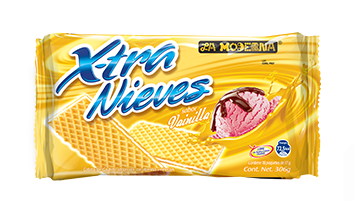Media Caja Extra Nieves Vainilla La Moderna de 306 grs con 10 paquetes - La Moderna-Galletas-La Moderna-MayoreoTotal