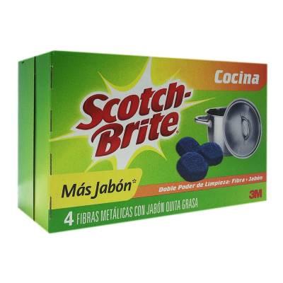Media Caja fibra Metalica con Jabón de 12 piezas - 3M-Jarceria-3M-MayoreoTotal
