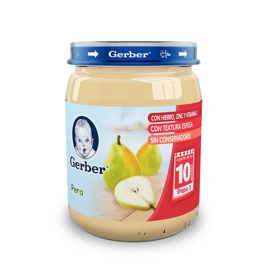 Media Caja Gerber 3ra etapa de pera de 170grs en 12 frascos - Nestlé-Bebes-Nestlé-MayoreoTotal