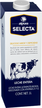 Media Caja Leche Alpura Selecta de 1Lt con 6 Piezas - Alpura-Leches-Alpura-MayoreoTotal