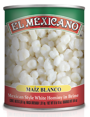 Media Caja Maiz Pozolero El Mexicano de 3 kilos con 3 latas-Enlatados-El Mexicano-MayoreoTotal