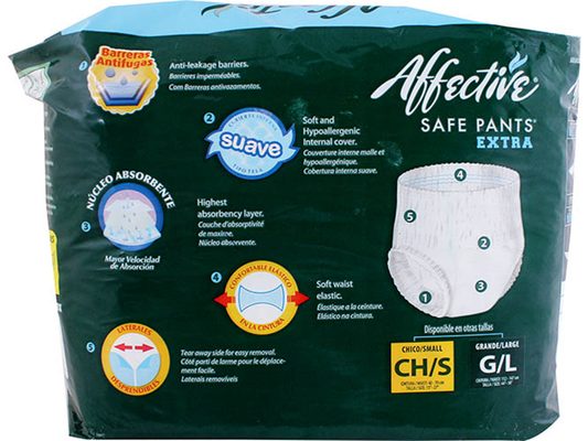 Media Caja pañal Affective Safe Pants talla chica en 3 paquetes de 12 piezas - PI Mabe-Pañales Adulto-PI Mabe-MayoreoTotal
