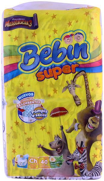 Media Caja pañal Bebin Super talla chica en 2 paquetes de 40 piezas - Lambi-Pañales-Lambi-MayoreoTotal