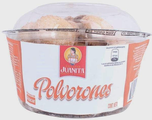 Media Caja Polvoron Juanita de 780 grs con 6 paquetes - Juanita-Galletas-Juanita-MayoreoTotal