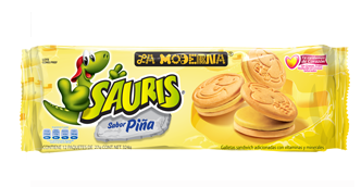 Media Caja Sauris Piña La Moderna de 324 grs con 10 paquetes - La Moderna-Galletas-La Moderna-MayoreoTotal